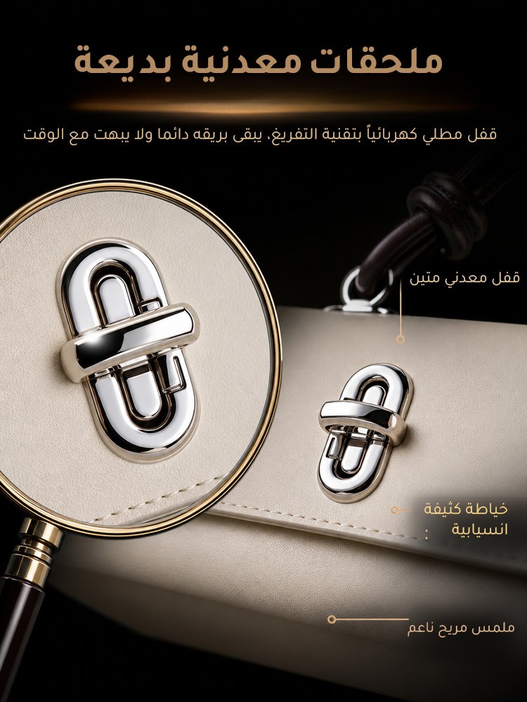 حقيبة يد فرنسية فاخرة مصنوعة يدويا 