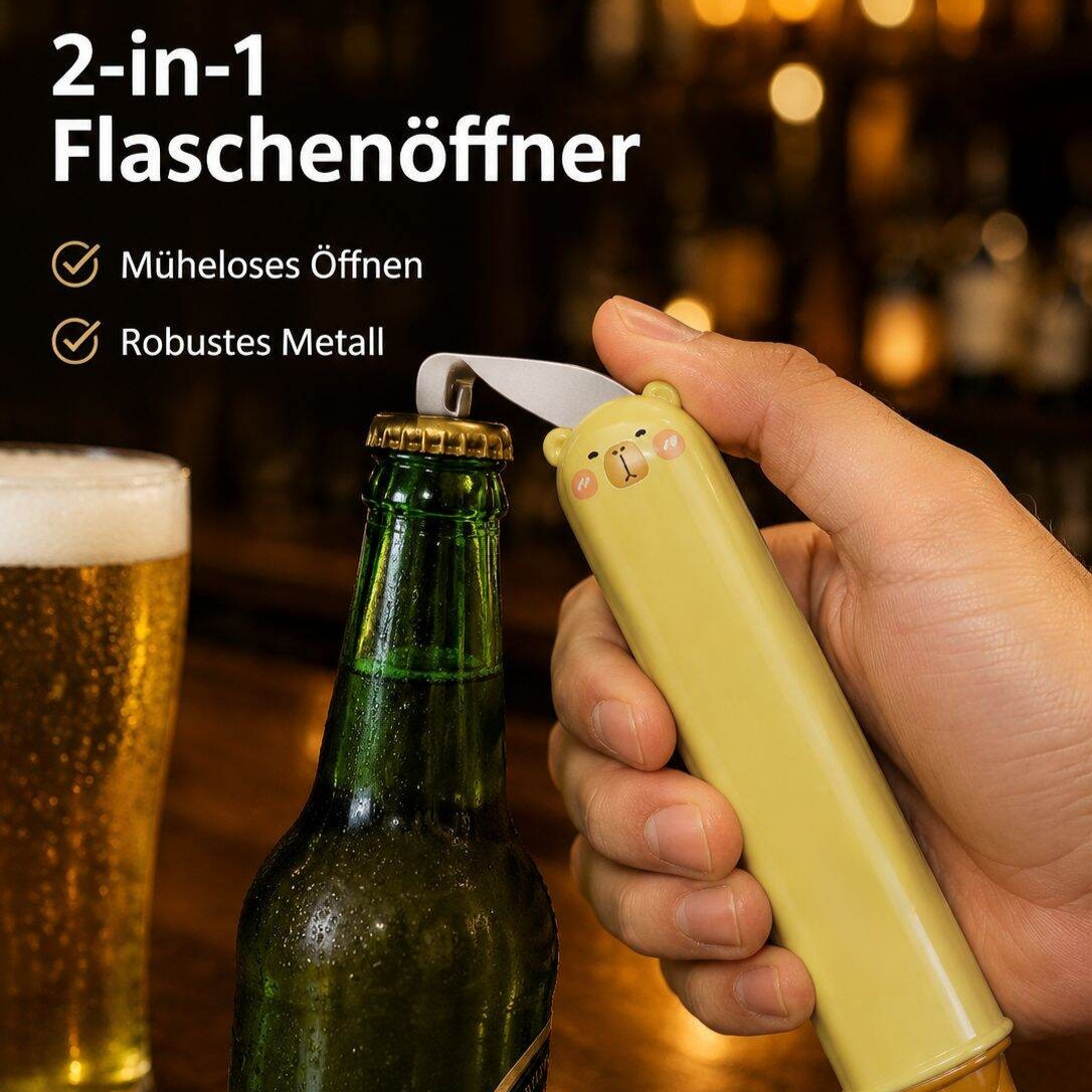 Mehrzweck-Strohhalm mit Flaschenöffner