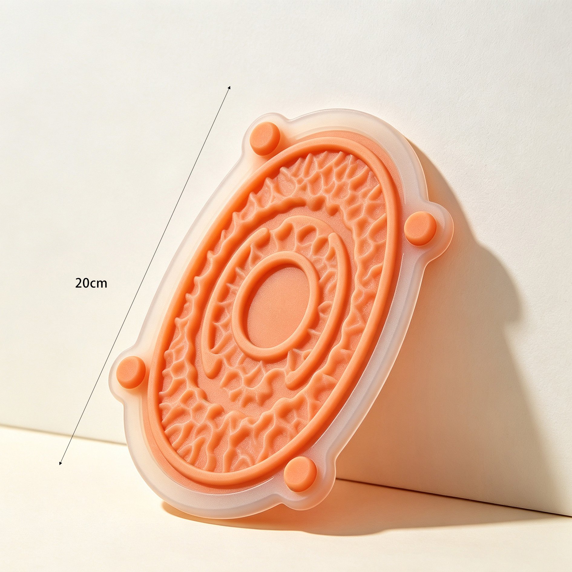 Flexible silicone insulation pad being bent