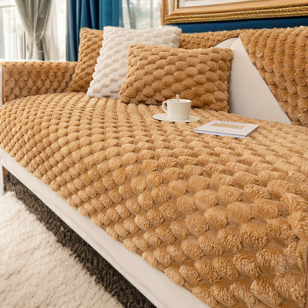 ベルベット厚手布タオル滑り止めクッションソファクッションクリーム風毛ソファカバーカバー布冬布タオル
