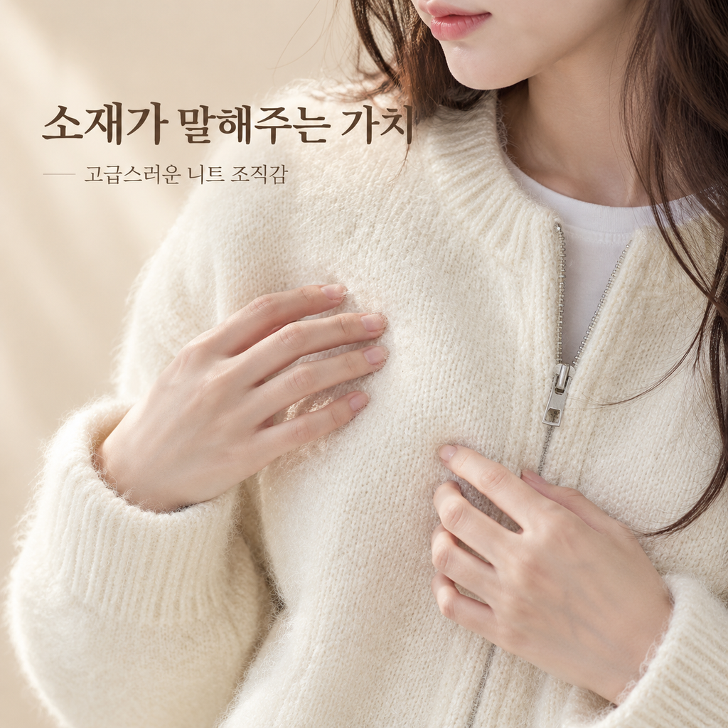 여성용 루즈핏 반팔 니트 스웨터 가디건