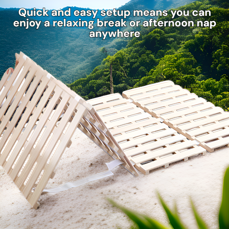 Outdoor breathable folding bed for afternoon nap