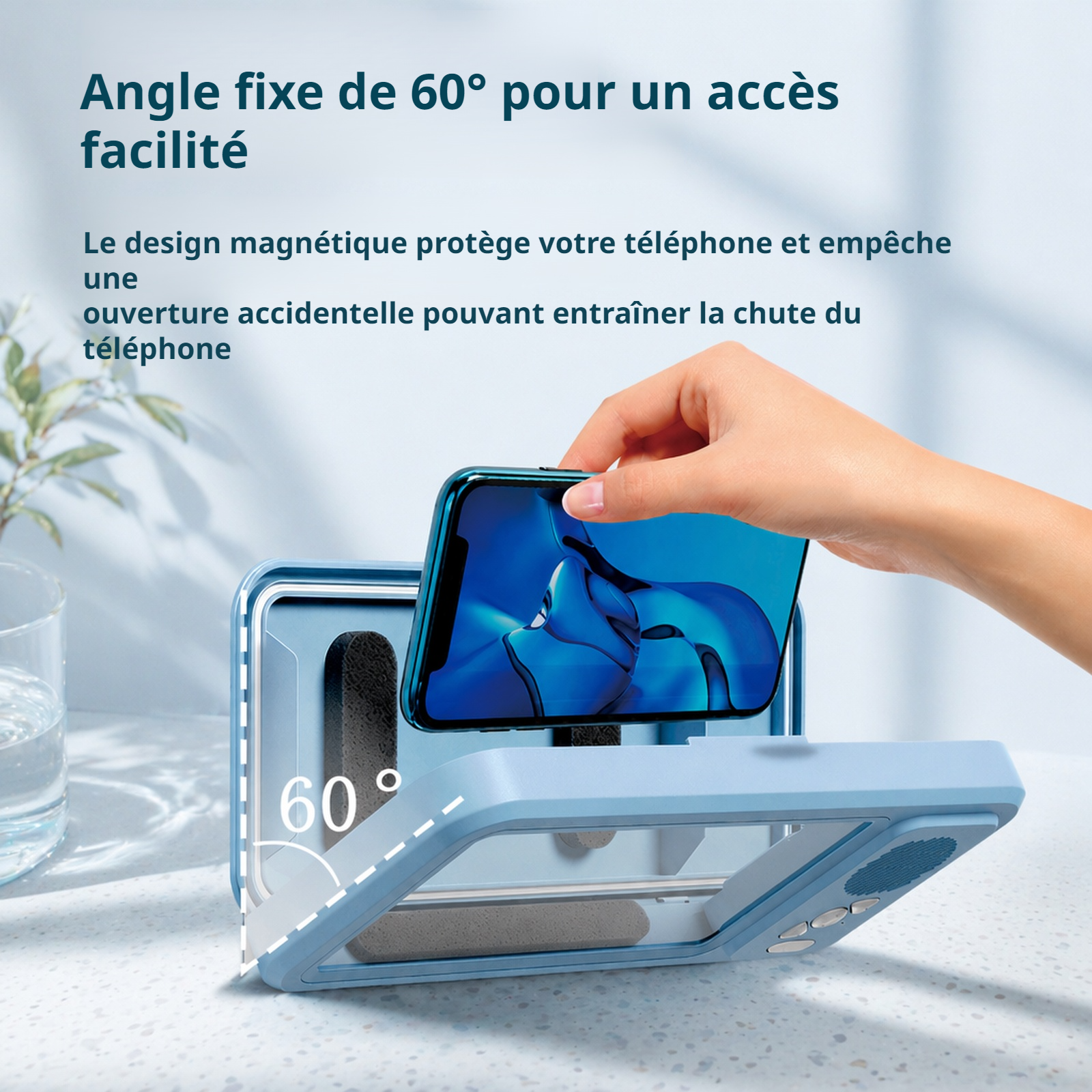 Étui de téléphone étanche pour salle de bain, parfait pour regarder des séries sous la douche