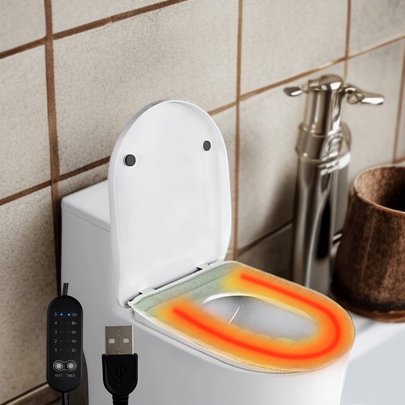 冬のトイレに最適なUSB暖房便座カバー設置例