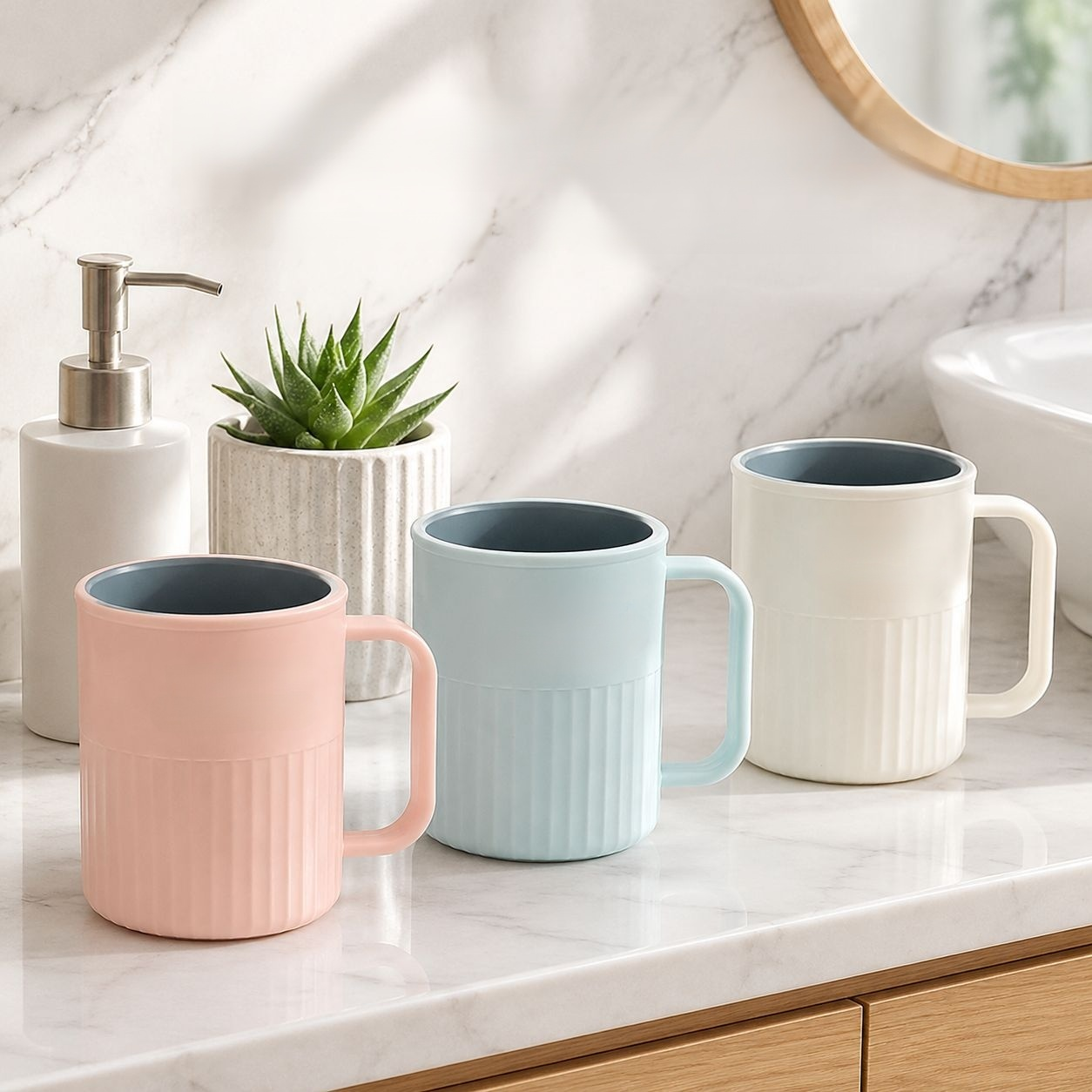 Creative Two-Tone Toothbrush Cup