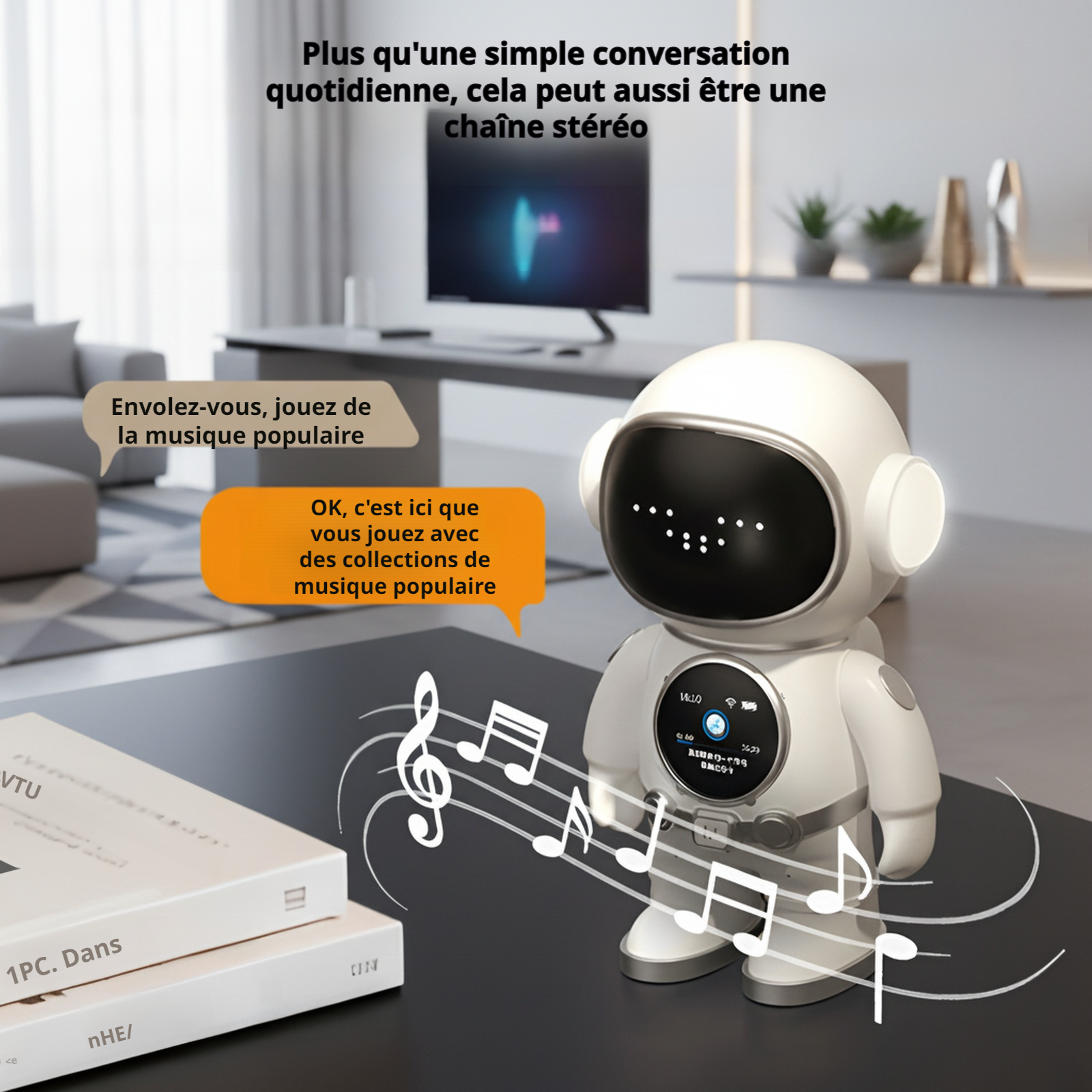Robot compagnon DeepSeek Doubao en interaction avec un chat