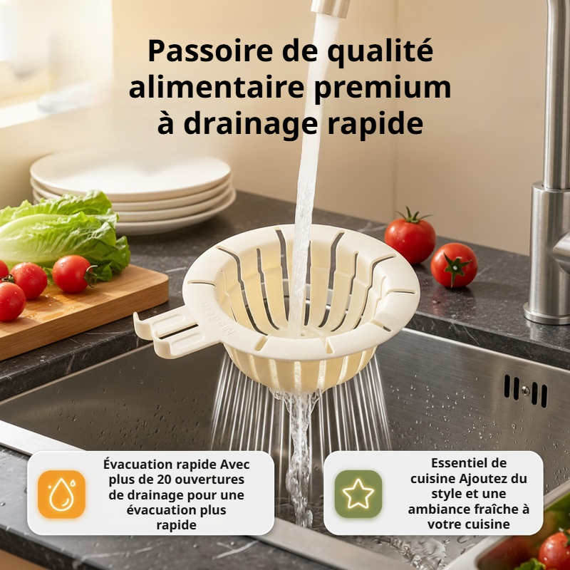 Filtre à déchets mignon en forme d’oreilles de lapin pour évier de cuisine