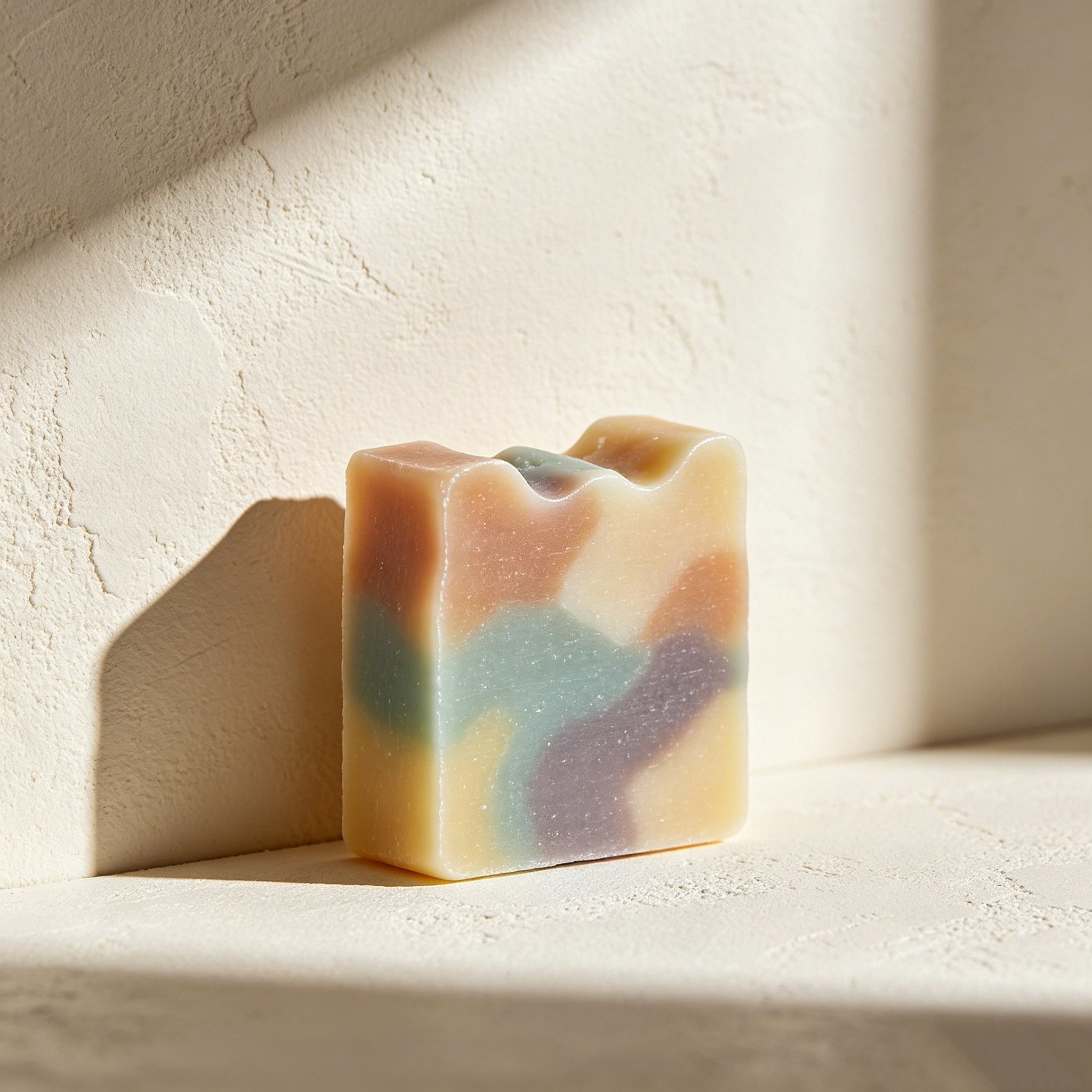 Organic scented soap bars in elegant gift packaging