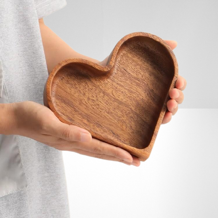 Charola de madera maciza para dulces