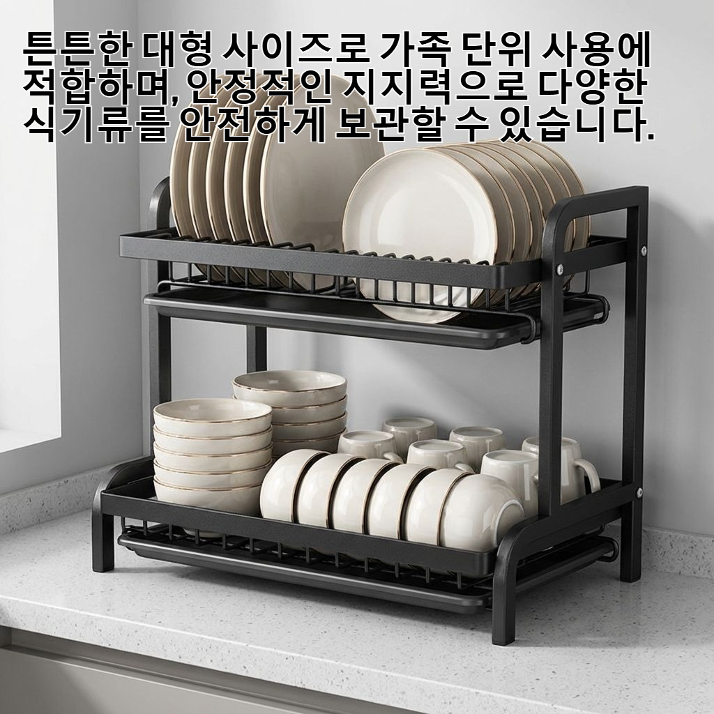 가정용 대형 2단 주방 접시 및 젓가락꽂이