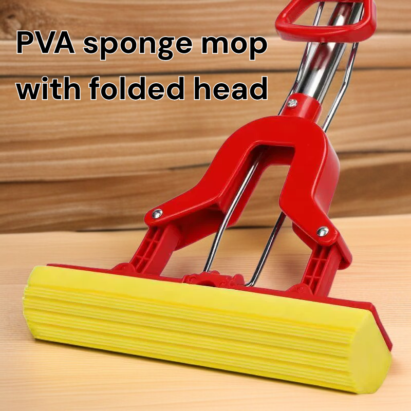 PVA sponge mop with folded head