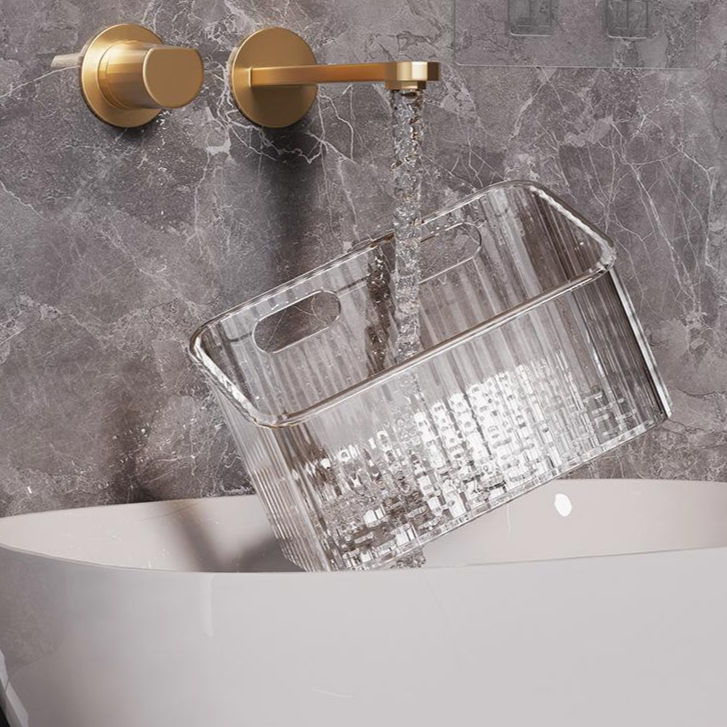 Multi-purpose Bathroom Storage Bin for Cosmetics and Accessories