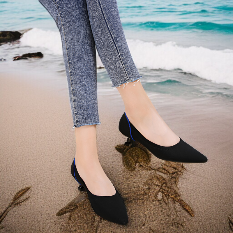 2022年新作キャットアイヒールプリンセスシューズポインテッドトゥスティレットハイヒール快適シューズ気質スタイルレディースヒール