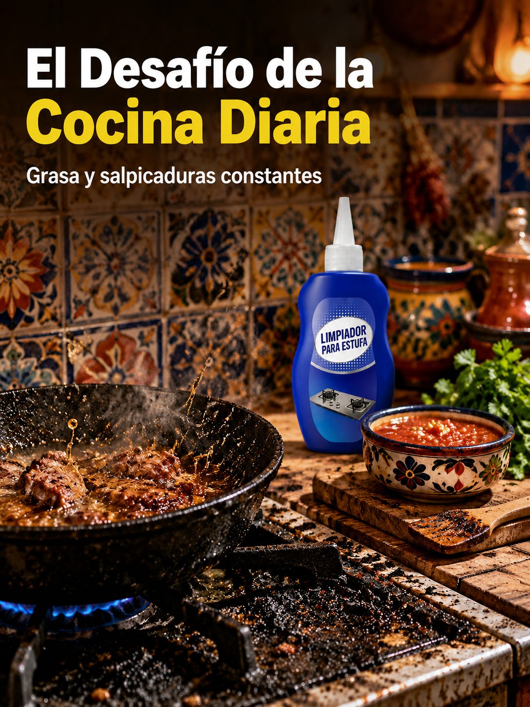 Limpiador antióxido para parrillas de gas