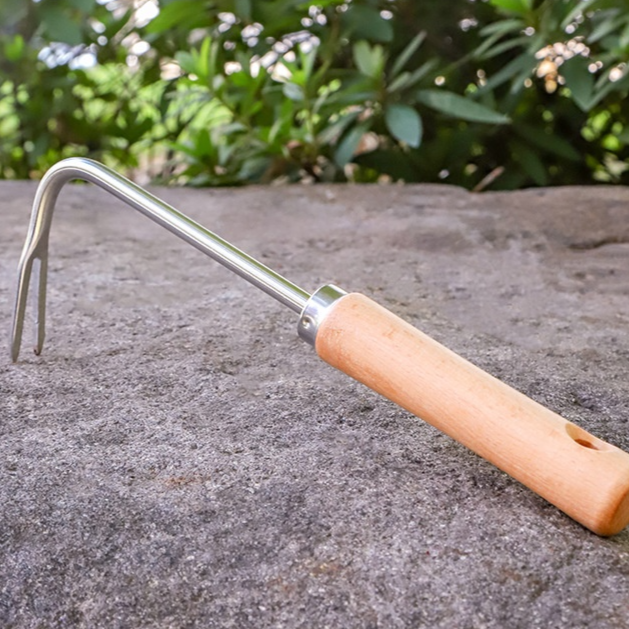 Herramienta de trasplante y aflojado de suelo multifuncional de acero inoxidable para jardinería