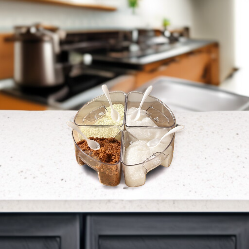 Wall-Mounted Kitchen Spice Rack, No-Drill Storage Shelf for Bottles and Cans