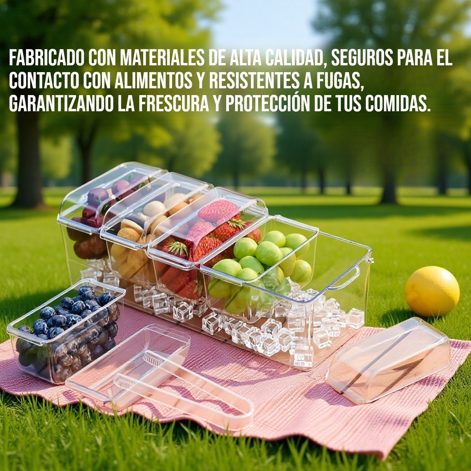 Contenedor portátil para almacenar alimentos