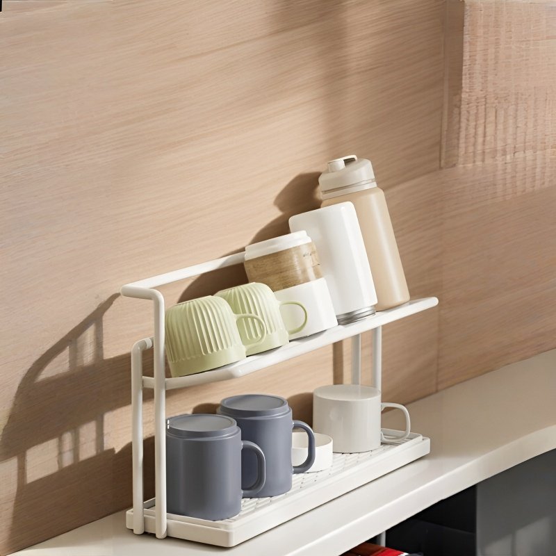 비주얼 열 방지 대나무 커버 이중 수납 컵 홀더 세라믹 세라믹 컵 두꺼운 수납 홀더 물빠짐 컵 홀더