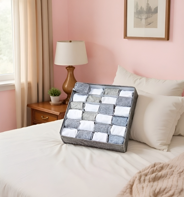 حاوية تخزين عملية لخزانة الملابس