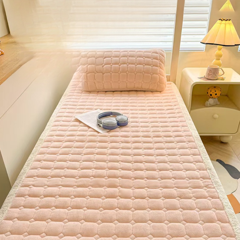 순수 컬러 밀크 벨벳 양면 가정용 매트리스