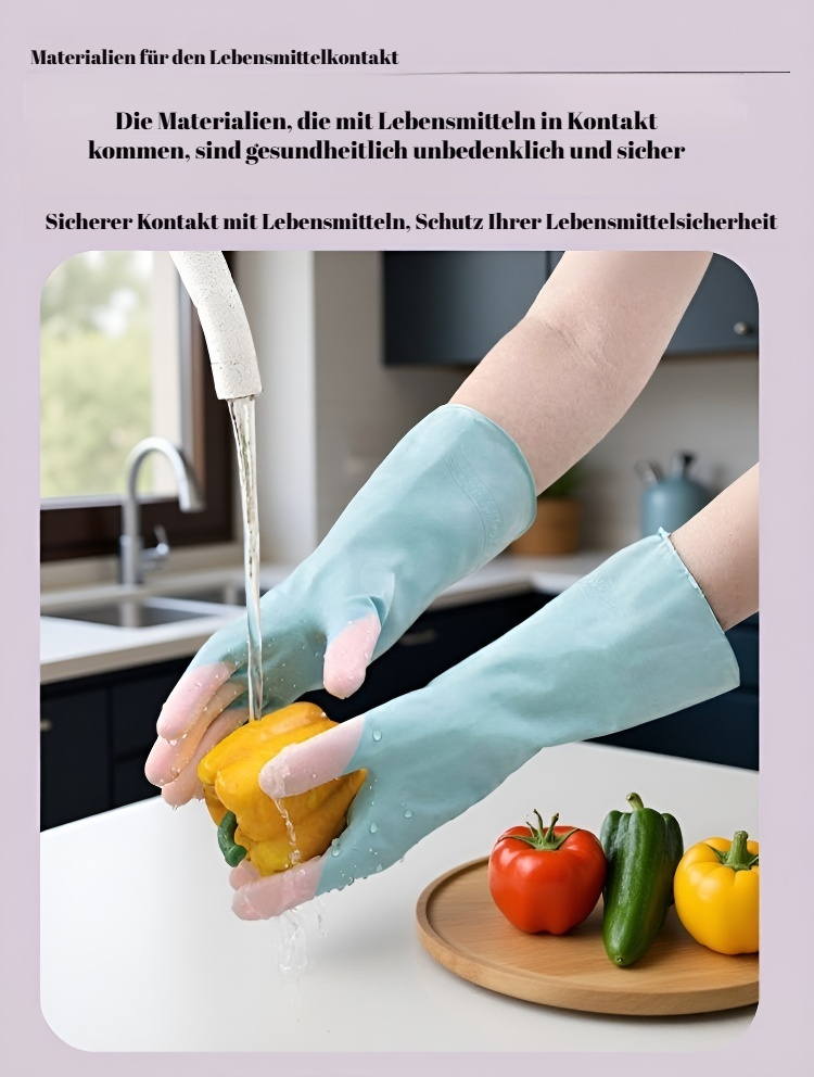 Schützende Handschuhe gegen Chemikalien und Wasser