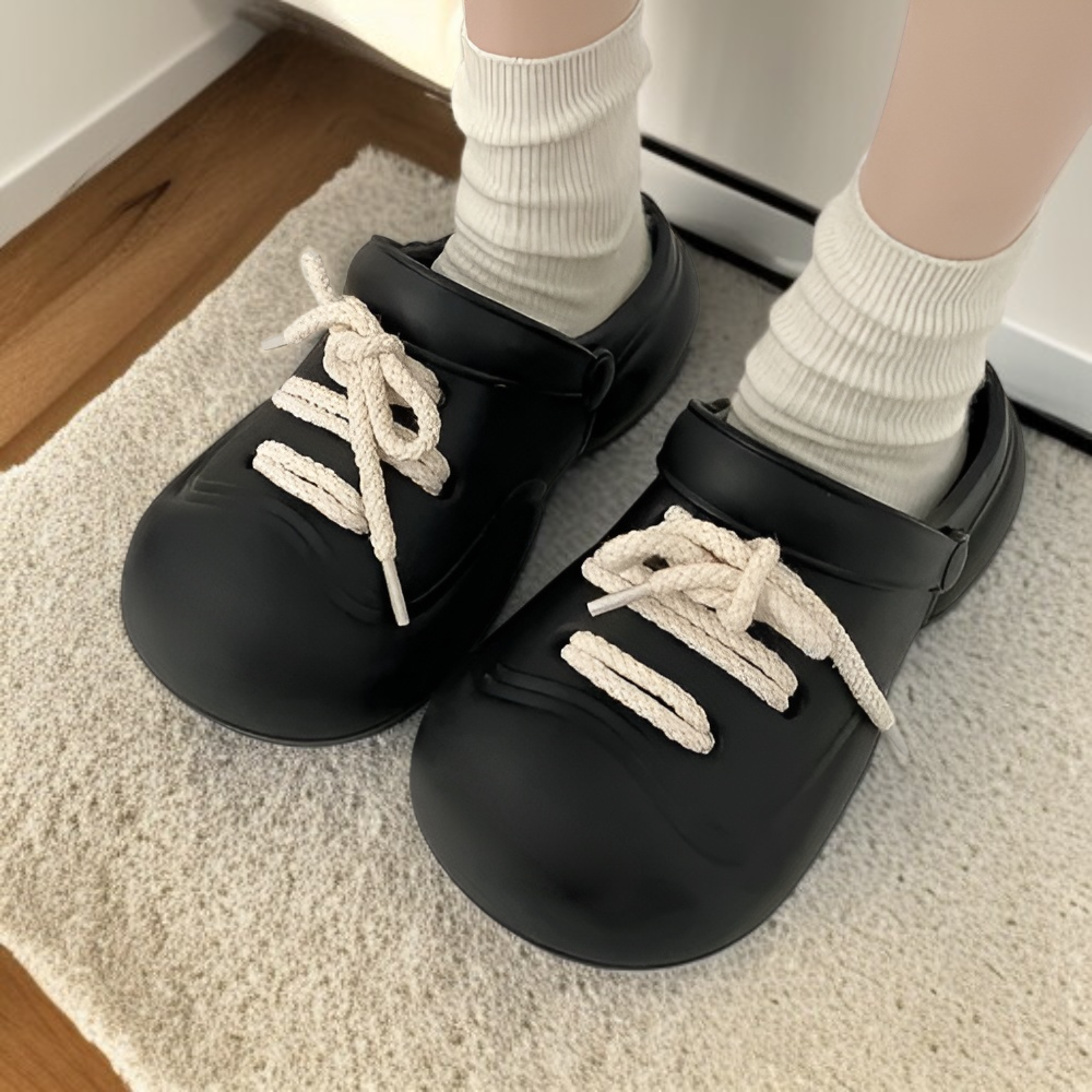 컴포트 모던 하프 슬리퍼 패션 반백 슈즈