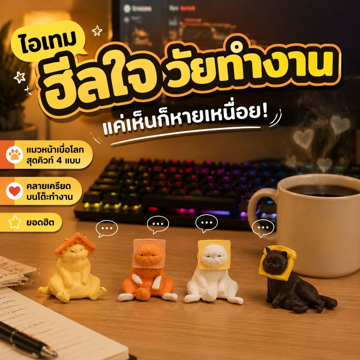 ตุ๊กตาแมวขนมปังปิ้ง