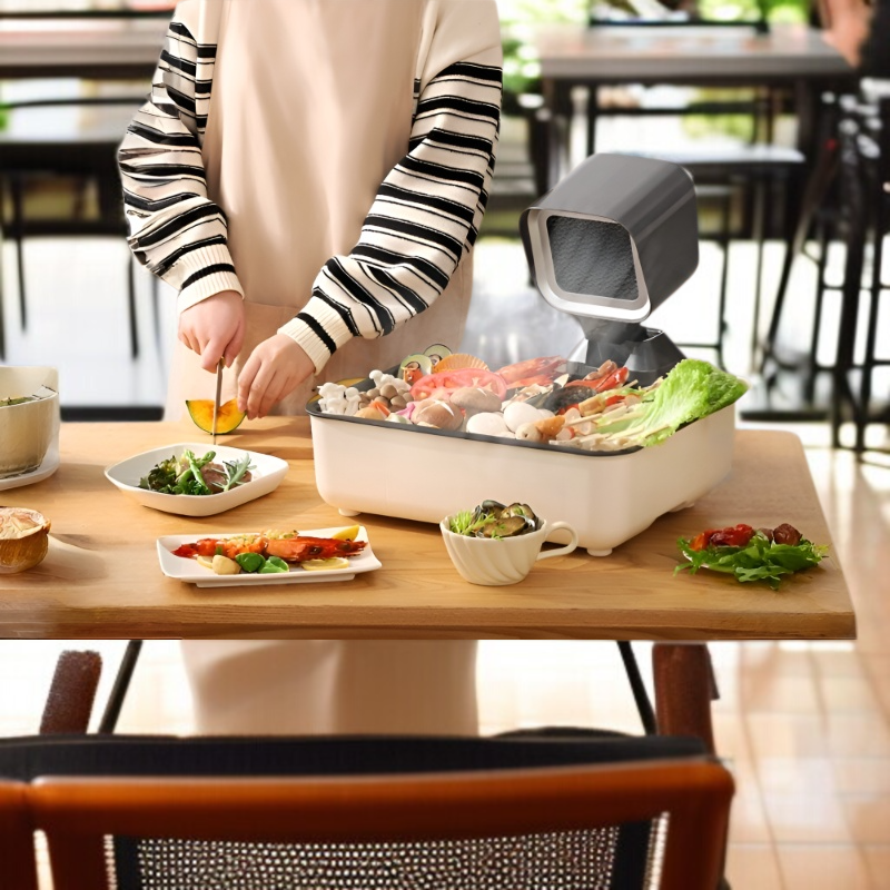 가정용 소형 레인지 후드 휴대용 대흡입 탁상용 레인지 후드