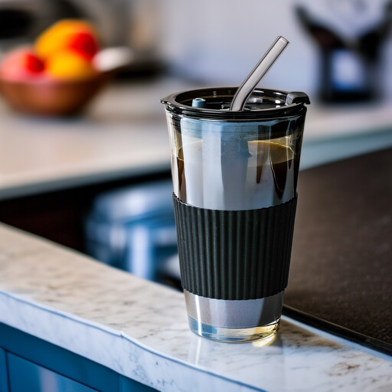 niedlicher Saftgetränkebecher