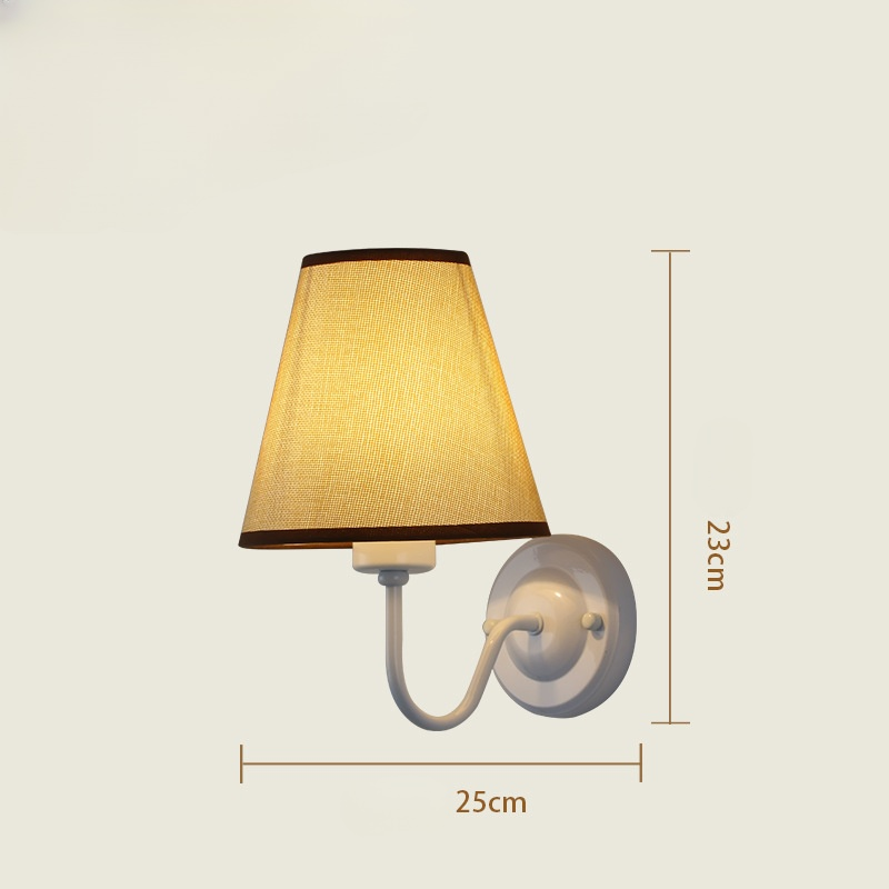 Bedroom bedside wall lamp, cloth cover, indoor corridor, aisle