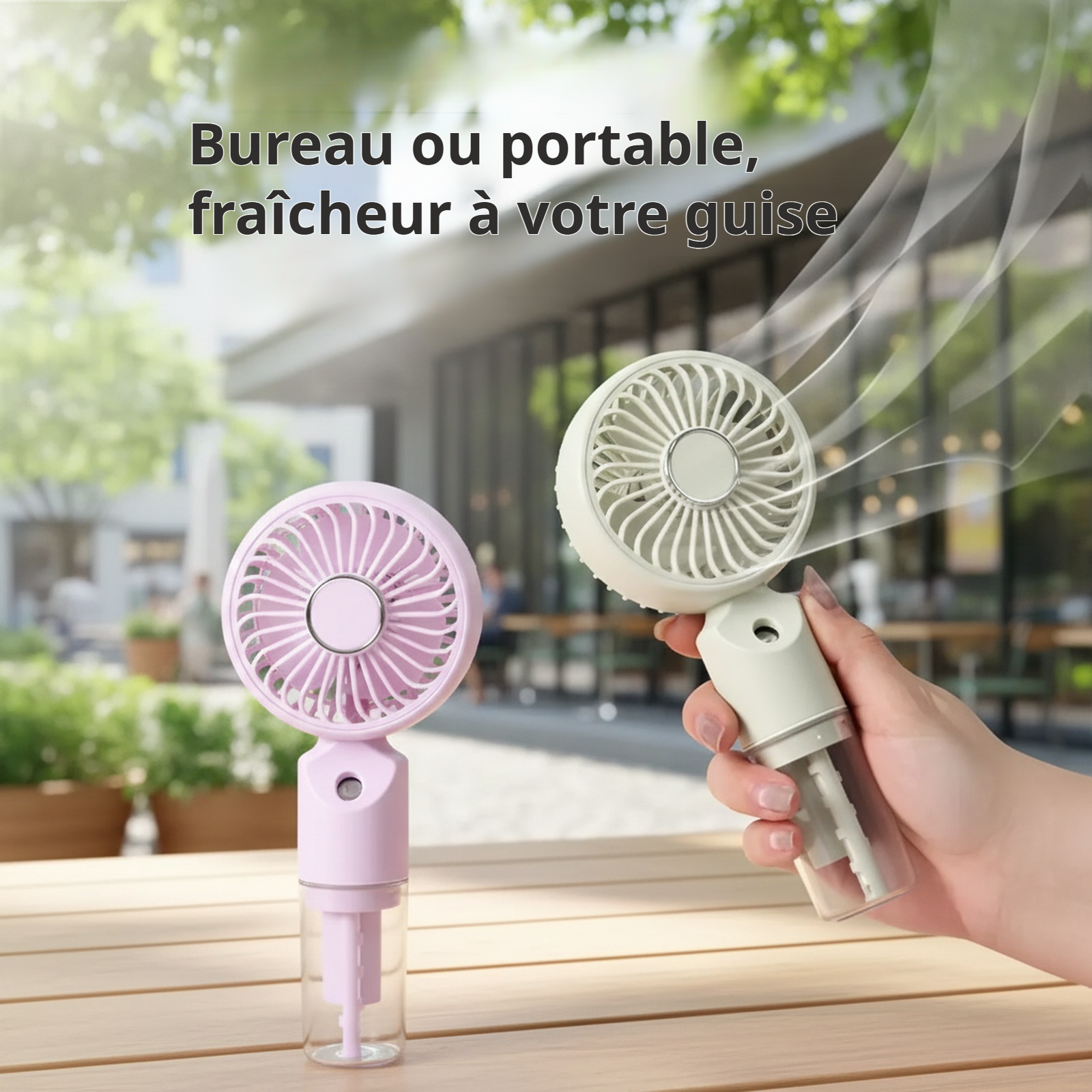 Ventilateur brumisateur idéal pour camping et randonnée