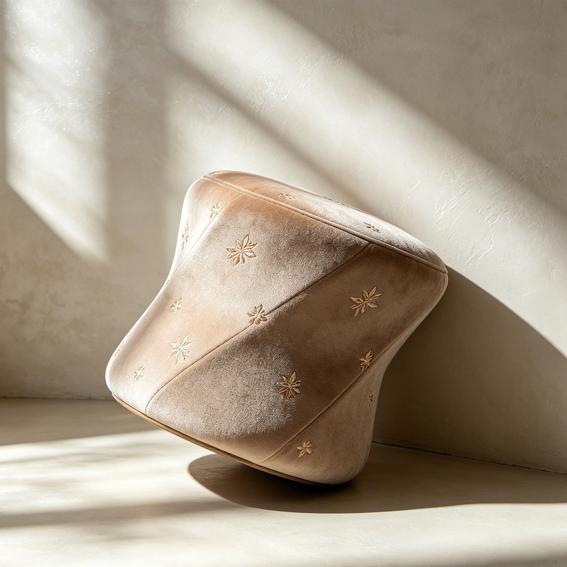 Feine Wohntextil-Hocker (Doppelpack)