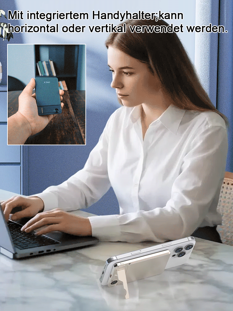 Neue magnetische 3-in-1 kabellose Schnelllade-Powerbank