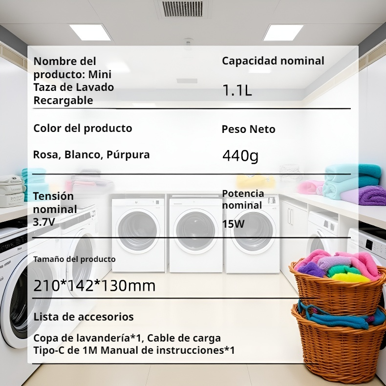 Lavadora automática inalámbrica para ropa interior
