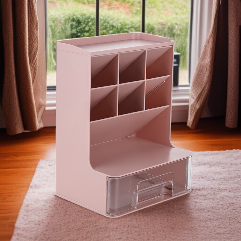 학생 탁상 문구 수납함 멀티 비스듬한 화장품 수납함 필통 케이스 멀티 비스듬한 립스틱 수납함