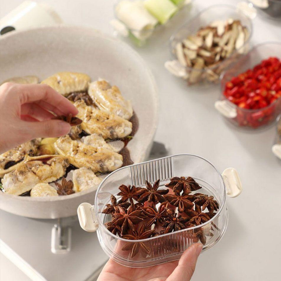 กล่องใส่เครื่องปรุงพริกหอมและเครื่องเทศสำหรับครัวเรือนระดับพรีเมียม