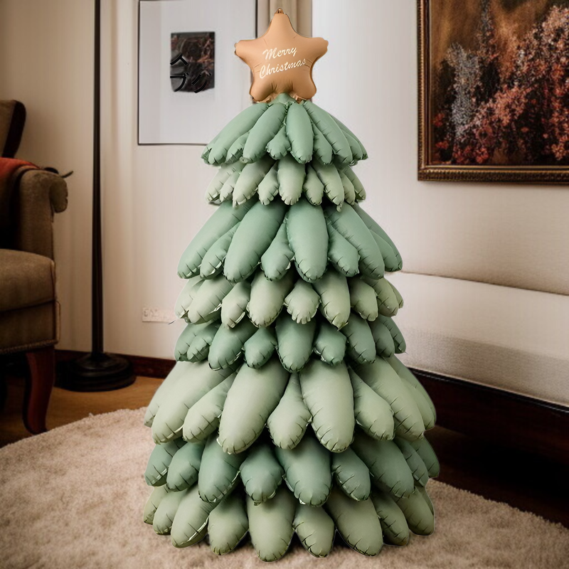 商業施設用クリスマスツリー型発光バルーン デコレーション＆撮影アイテム