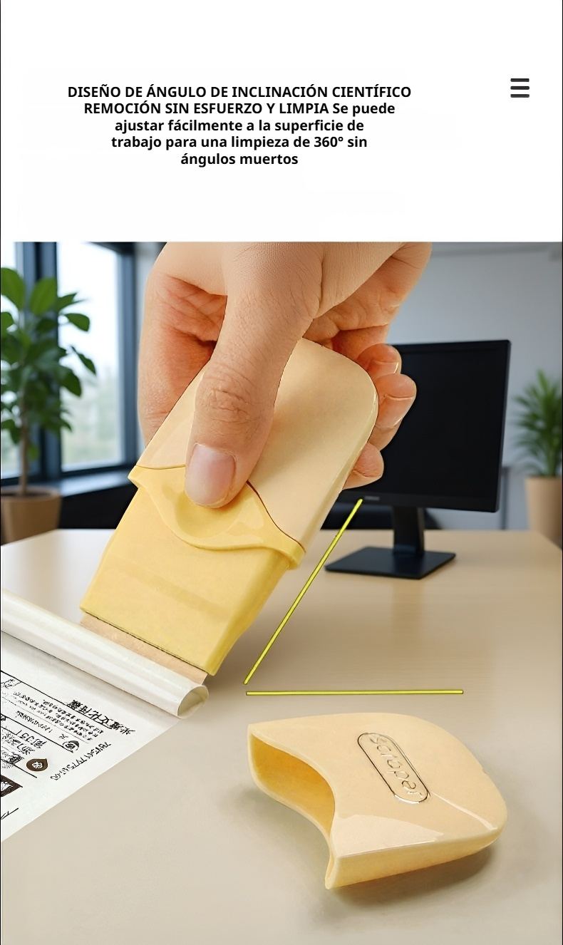 Herramienta resistente para quitar adhesivos y pegamento