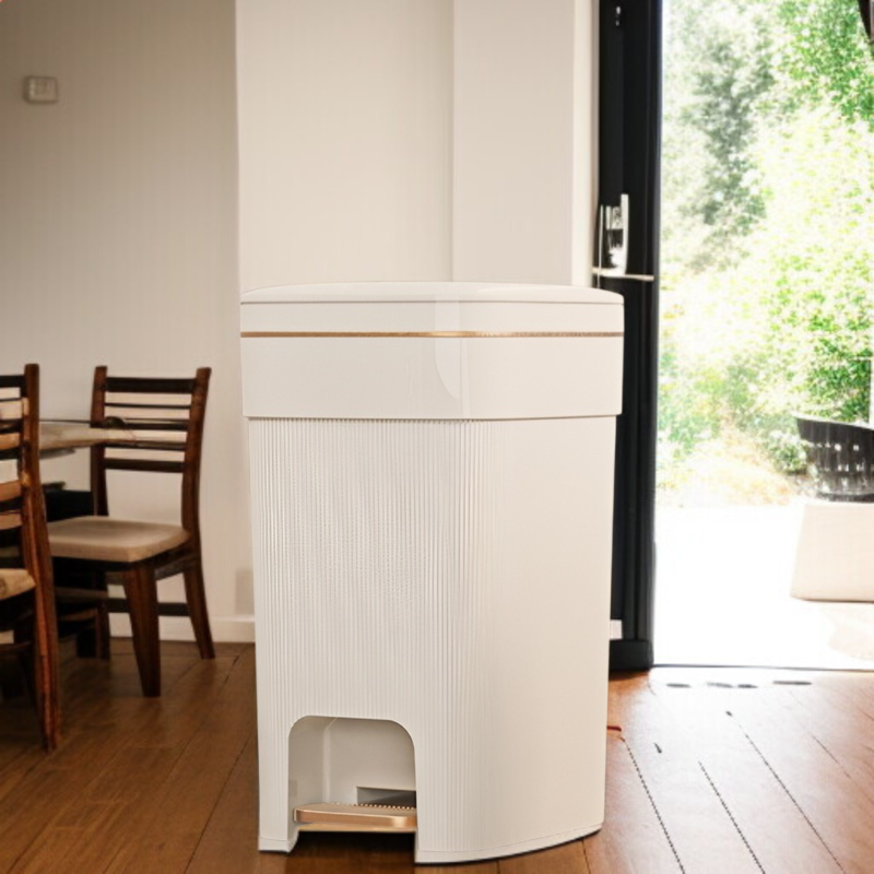 家庭用キッチンゴミ箱縦型パターン大容量ゴミ箱リビングルームバスルームゴミ箱蓋付きトイレゴミ箱寝室大型ゴミ箱高級ゴミ箱