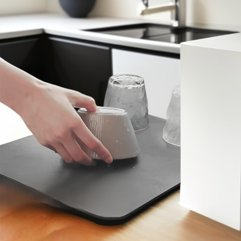 حصيرة أكواب من طين الدياتوم فائقة الامتصاص وغير قابلة للانزلاق