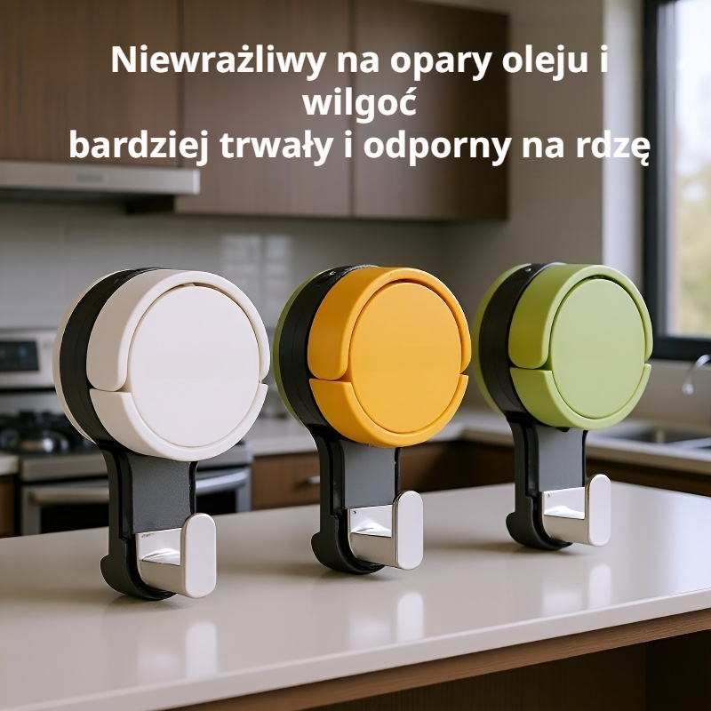 Bezinwazyjny mocny haczyk na przyssawkę