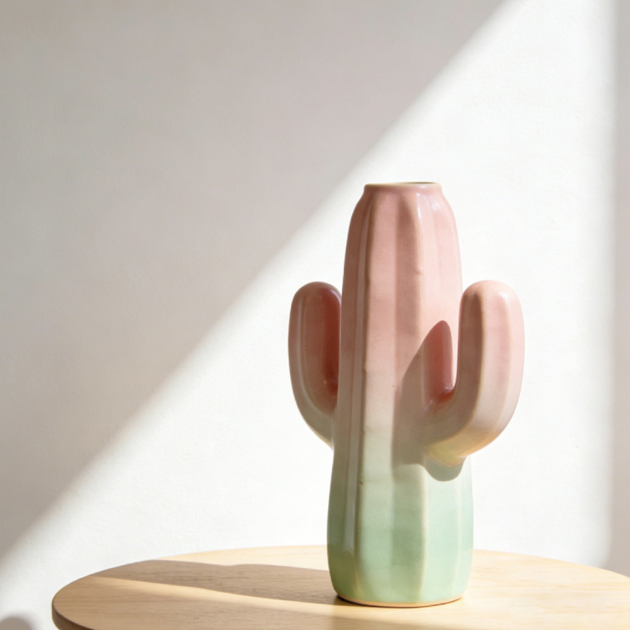 Handcrafted ceramic vases with floral arrangement