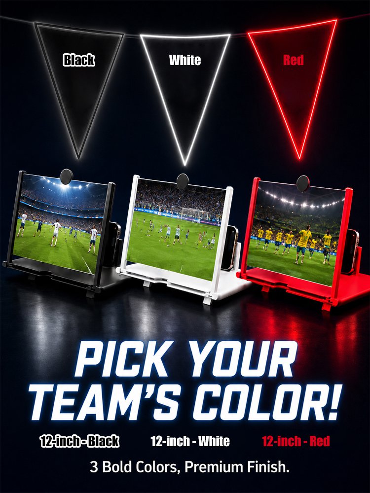 Top-Rated World Cup Essential Screen Amplifier – Optical-Grade HD Lens with Blue-Light Filter 