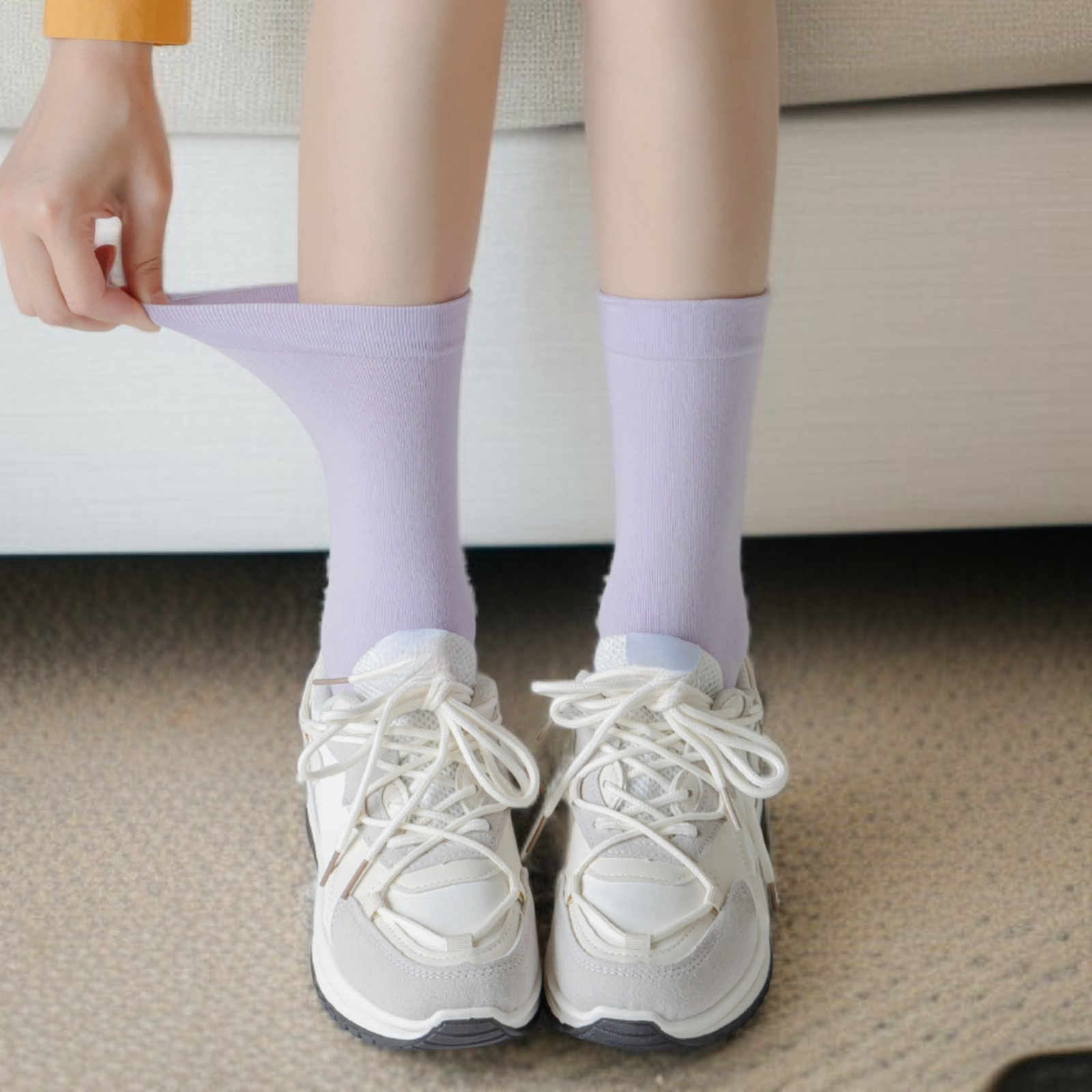 한국판 초가을 느슨한 퓨어 산후조리 여성 양말 멀티 스타킹