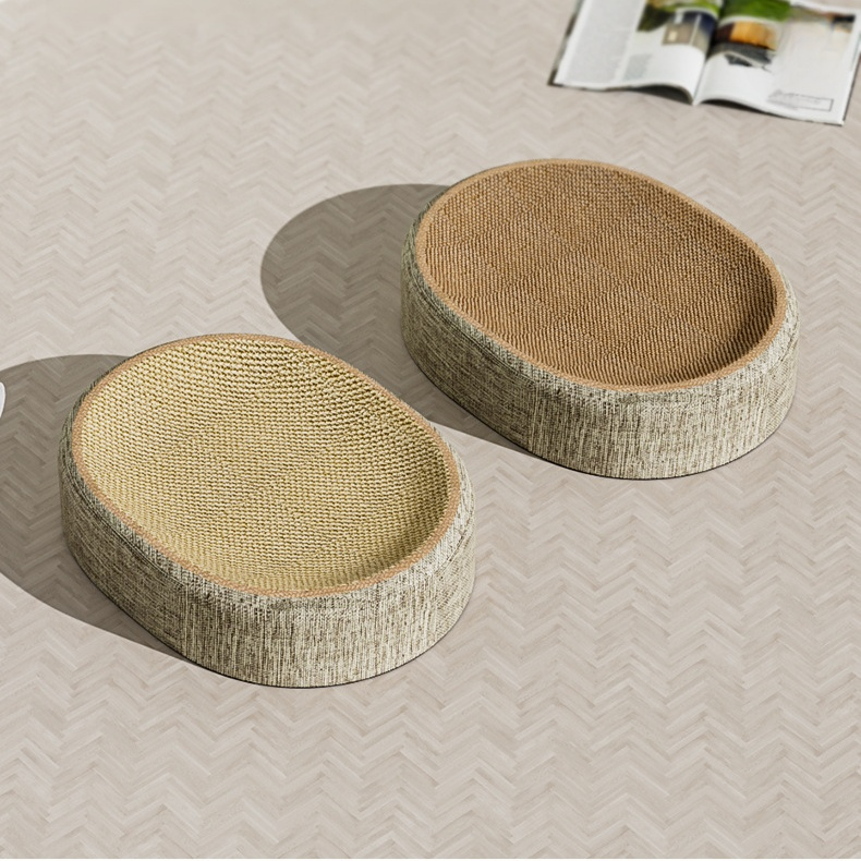 耐磨貓抓板一體式貓屋橢圓形磨爪不掉屑