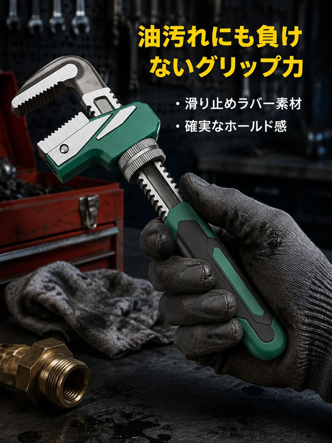 さまざまなパイプに対応するYH大口レンチのサイズ比較
