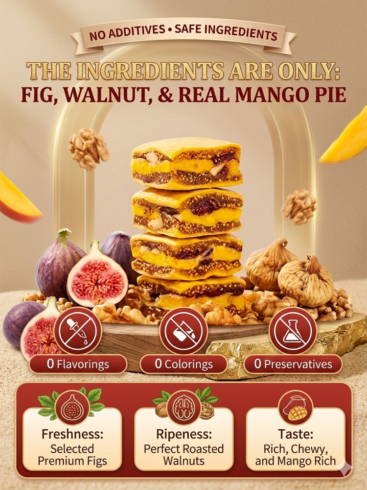 Fig and Walnut Stuffed Mango Pie
