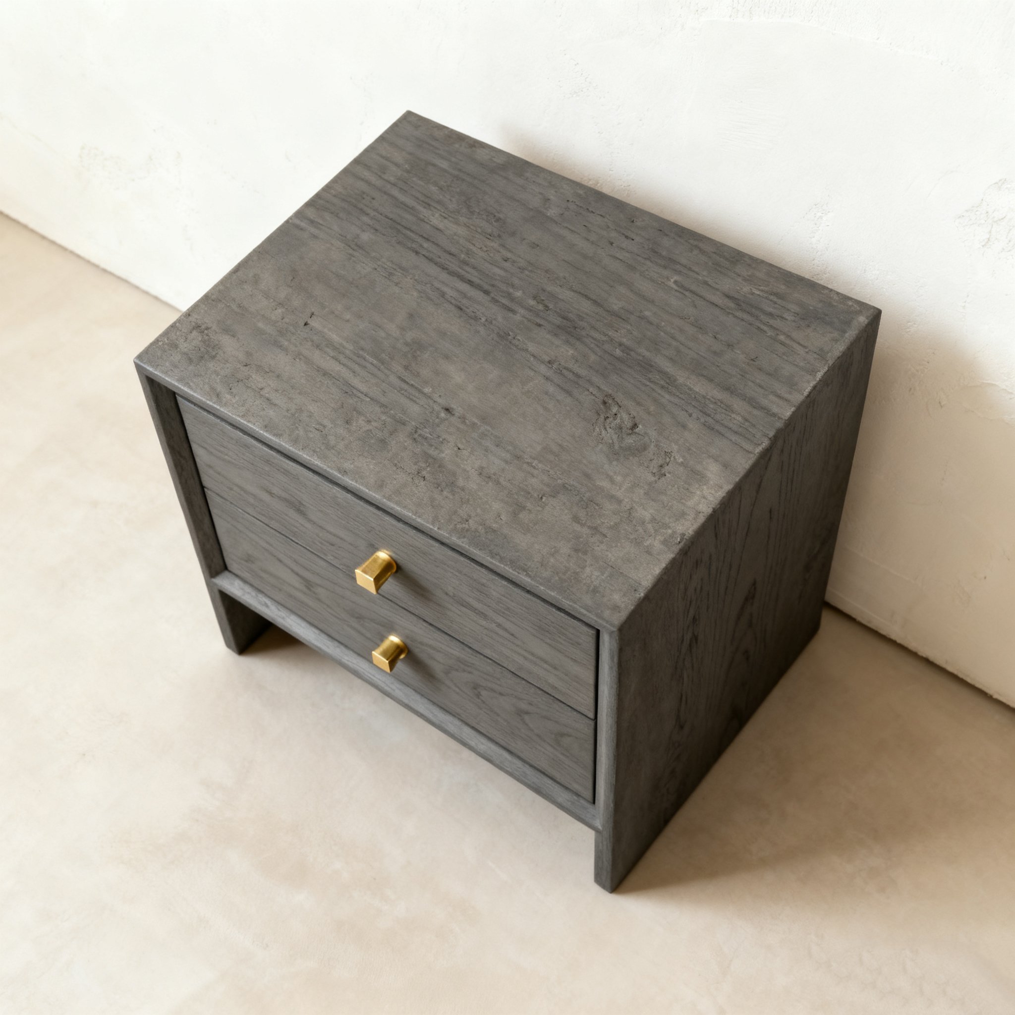 아늑한 더블 서랍 침실 사이드 테이블