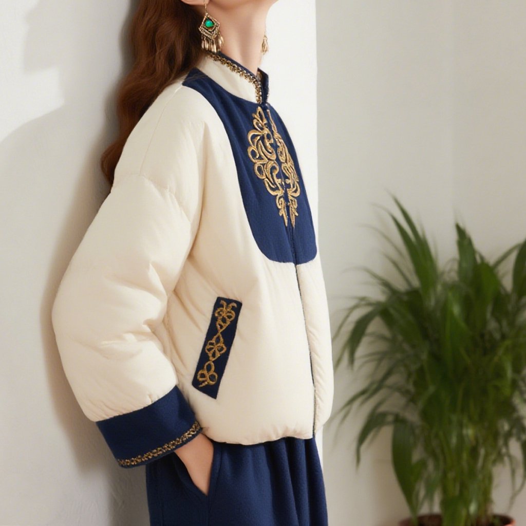 여성용 경량 패딩 점퍼 전면 이미지