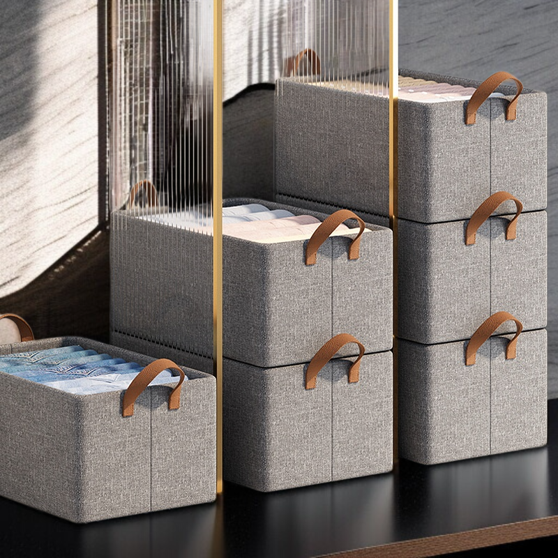 서랍형 철골 수납함 가정용 서랍 정리함 접이식 옷 수납함 바지 수납 장롱 수납함